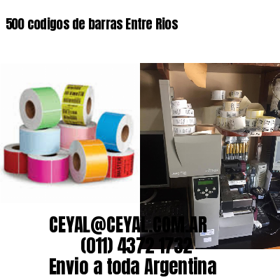 500 codigos de barras Entre Rios