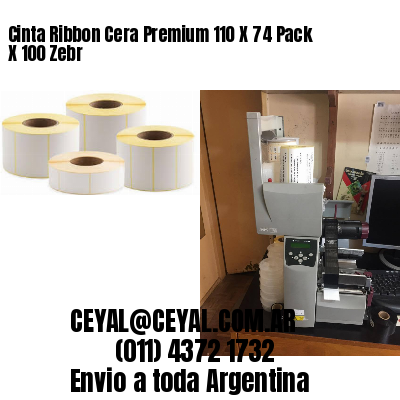 Cinta Ribbon Cera Premium 110 X 74 Pack X 100 Zebr