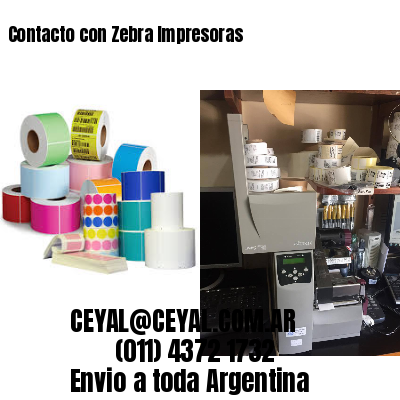 Contacto con Zebra Impresoras