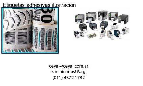 Etiquetas adhesivas ilustracion