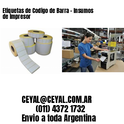 Etiquetas de Codigo de Barra – Insumos de Impresor