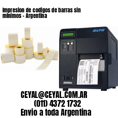 Impresion de codigos de barras sin minimos – Argentina
