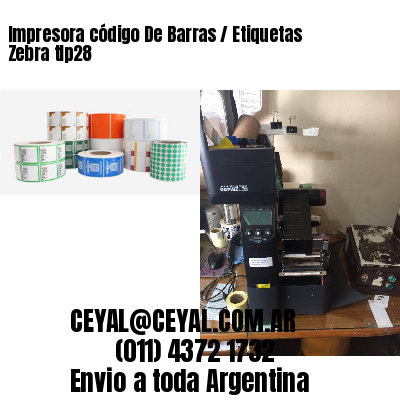 Impresora código De Barras / Etiquetas Zebra tlp28