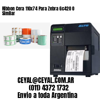 Ribbon Cera 110×74 Para Zebra Gc420 O Similar