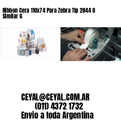 Ribbon Cera 110×74 Para Zebra Tlp 2844 O Similar G