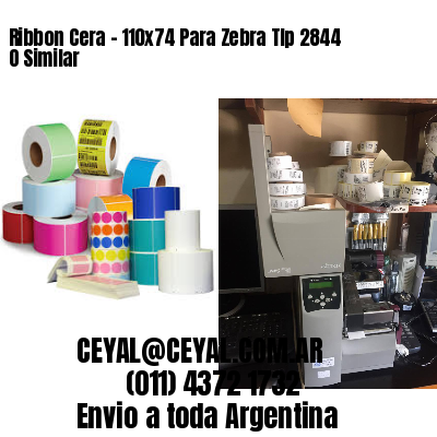 Ribbon Cera – 110×74 Para Zebra Tlp 2844 O Similar
