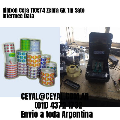 Ribbon Cera 110×74 Zebra Gk Tlp Sato Intermec Data