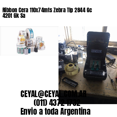 Ribbon Cera 110x74mts Zebra Tlp 2844 Gc 420t Gk Sa