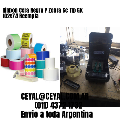Ribbon Cera Negra P Zebra Gc Tlp Gk 102×74 Reempla