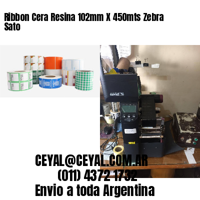 Ribbon Cera Resina 102mm X 450mts Zebra Sato