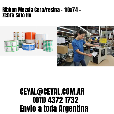 Ribbon Mezcla Cera/resina – 110×74 – Zebra Sato Ho