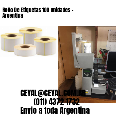 Rollo De Etiquetas 100 unidades – Argentina