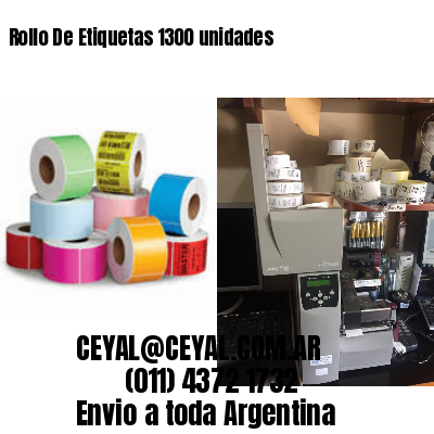 Rollo De Etiquetas 1300 unidades