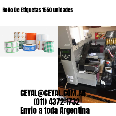 Rollo De Etiquetas 1550 unidades