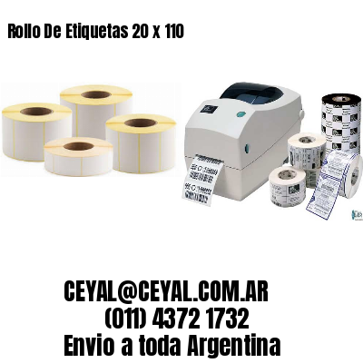 Rollo De Etiquetas 20 x 110