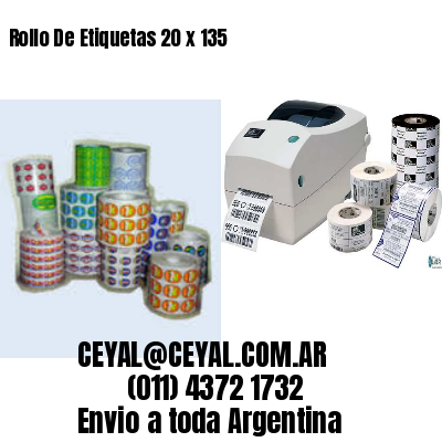 Rollo De Etiquetas 20 x 135