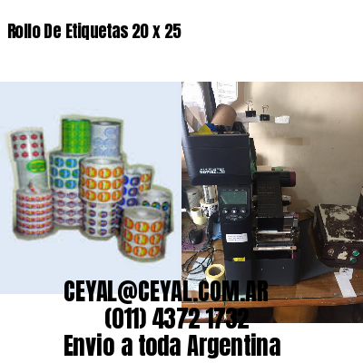 Rollo De Etiquetas 20 x 25
