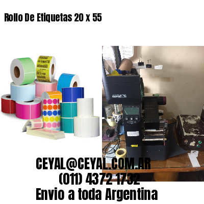 Rollo De Etiquetas 20 x 55