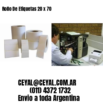 Rollo De Etiquetas 20 x 70