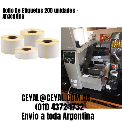 Rollo De Etiquetas 200 unidades – Argentina