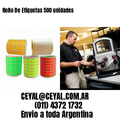 Rollo De Etiquetas 500 unidades
