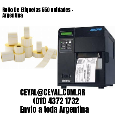 Rollo De Etiquetas 550 unidades – Argentina