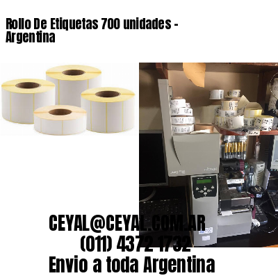 Rollo De Etiquetas 700 unidades – Argentina