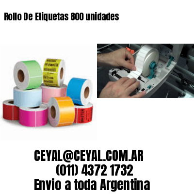 Rollo De Etiquetas 800 unidades