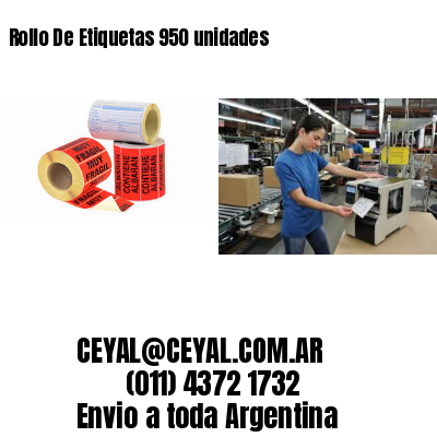 Rollo De Etiquetas 950 unidades