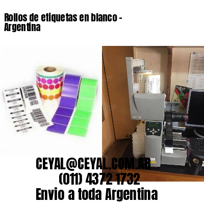 Rollos de etiquetas en blanco – Argentina