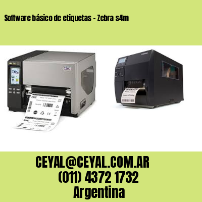 Software básico de etiquetas – Zebra s4m