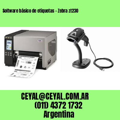 Software básico de etiquetas – Zebra zt230
