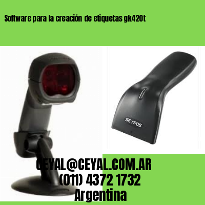 Software para la creación de etiquetas gk420t