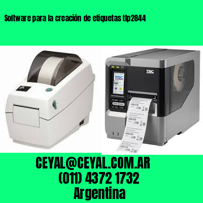 Software para la creación de etiquetas tlp2844
