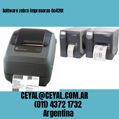 Software zebra impresoras Gc420t