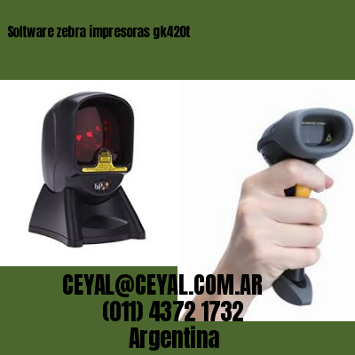 Software zebra impresoras gk420t