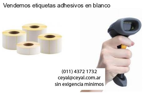 Vendemos etiquetas adhesivos en blanco