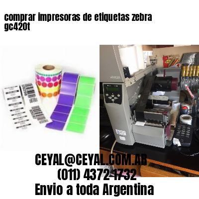 comprar impresoras de etiquetas zebra gc420t
