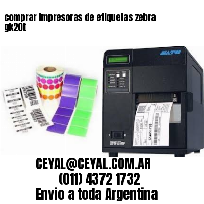 comprar impresoras de etiquetas zebra gk20t