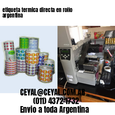 etiqueta termica directa en rollo argentina