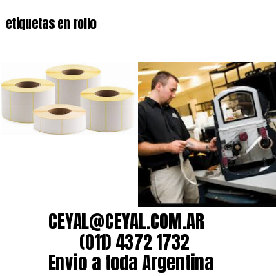 etiquetas en rollo