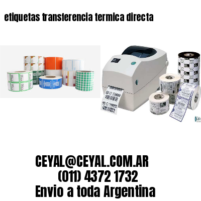 etiquetas transferencia termica directa