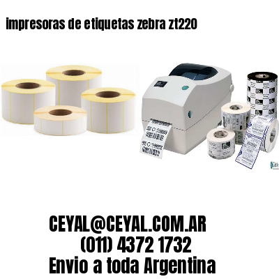 impresoras de etiquetas zebra zt220