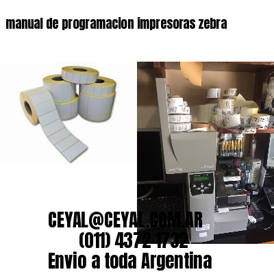 manual de programacion impresoras zebra