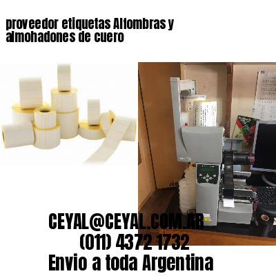 proveedor etiquetas Alfombras y almohadones de cuero