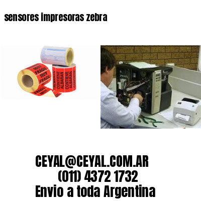 sensores impresoras zebra