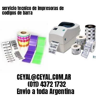 servicio tecnico de impresoras de codigos de barra