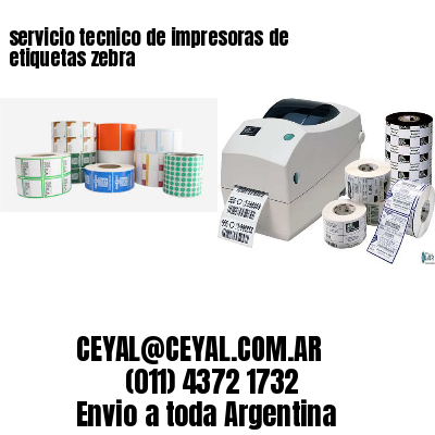 servicio tecnico de impresoras de etiquetas zebra