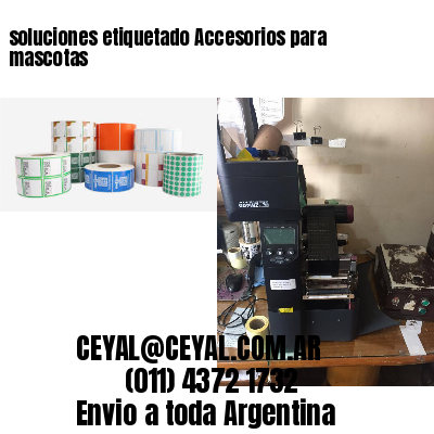 soluciones etiquetado Accesorios para mascotas