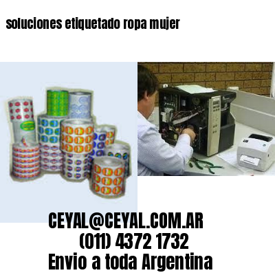 soluciones etiquetado ropa mujer